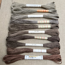 Load image into Gallery viewer, Brown Grey Vintage Linen Tread