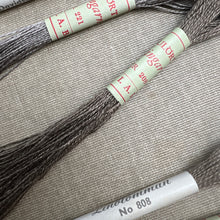 Load image into Gallery viewer, Brown Grey Vintage Linen Tread
