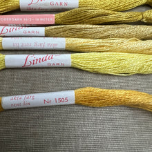 Load image into Gallery viewer, Linda Yellow & Mustard 1960's embroidery linen