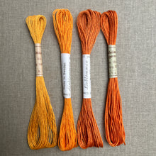 Load image into Gallery viewer, Orange Hemstitch Linen 25/4