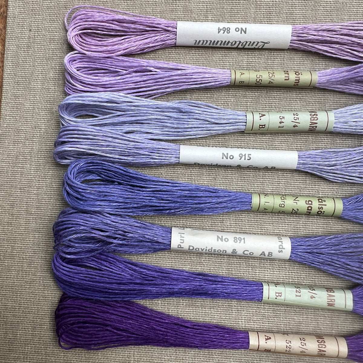 Purple Hemstitch Linen 25/4 – Studio Flax