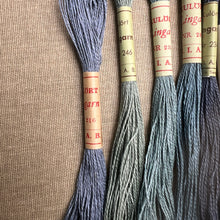 Load image into Gallery viewer, Dusty Indigo Blue Vintage Linen Tread