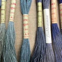 Load image into Gallery viewer, Dusty Indigo Blue Vintage Linen Tread