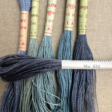 Load image into Gallery viewer, Dusty Indigo Blue Vintage Linen Tread