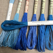 Load image into Gallery viewer, Blue Hemstitch Linen 25/4