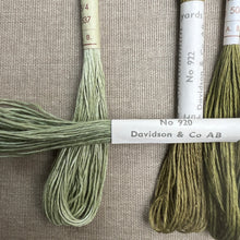 Load image into Gallery viewer, Olive & Forest Green Hemstitch Linen 25/4