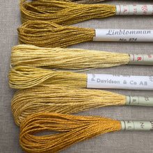 Load image into Gallery viewer, Yellow & Mustard Vintage Linen Tread