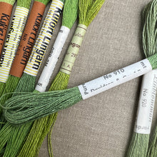 Load image into Gallery viewer, Green Vintage Linen Tread