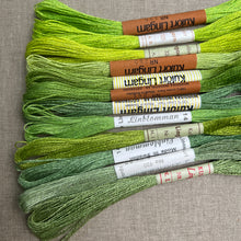 Load image into Gallery viewer, Green Vintage Linen Tread