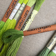 Load image into Gallery viewer, Green Vintage Linen Tread