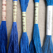 Load image into Gallery viewer, Blue Hemstitch Linen 25/4