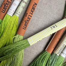 Load image into Gallery viewer, Green Vintage Linen Tread