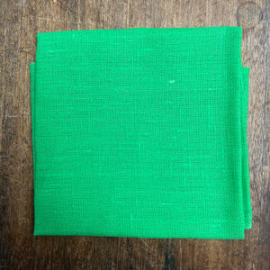 Neon Green Linen Fabric 50 x 50 cm