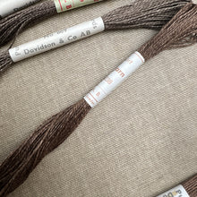 Load image into Gallery viewer, Brown Grey Vintage Linen Tread