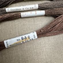 Load image into Gallery viewer, Brown Grey Vintage Linen Tread