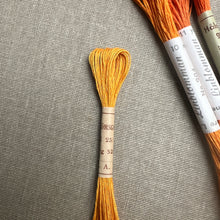 Load image into Gallery viewer, Orange Hemstitch Linen 25/4