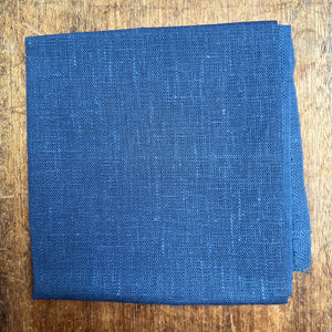Dusty Indigo Linen Fabric 50 x 50 cm