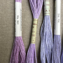 Load image into Gallery viewer, Purple Hemstitch Linen 25/4