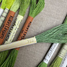 Load image into Gallery viewer, Green Vintage Linen Tread