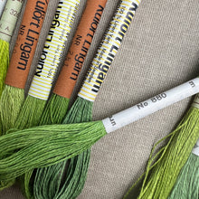 Load image into Gallery viewer, Green Vintage Linen Tread