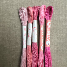 Load image into Gallery viewer, Linda Pink 1960's embroidery linen