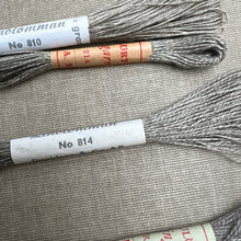 Load image into Gallery viewer, Brown Grey Vintage Linen Tread