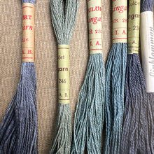 Load image into Gallery viewer, Dusty Indigo Blue Vintage Linen Tread