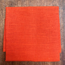 Load image into Gallery viewer, Neon Orange Linen Fabric 50 x 50 cm