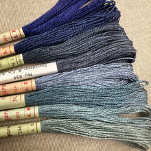 Load image into Gallery viewer, Dusty Indigo Blue Vintage Linen Tread