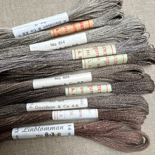 Load image into Gallery viewer, Brown Grey Vintage Linen Tread