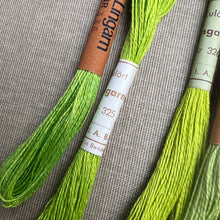 Load image into Gallery viewer, Green Vintage Linen Tread