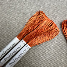 Load image into Gallery viewer, Orange Hemstitch Linen 25/4