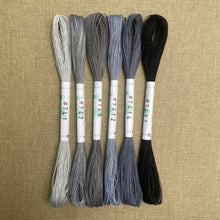 Load image into Gallery viewer, Fine Linen Grey & Black