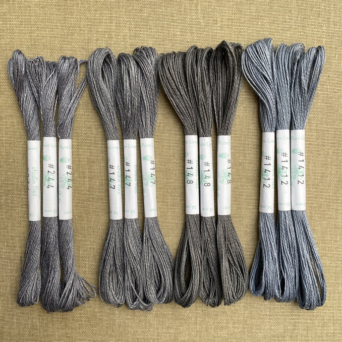 Mid Grey Linen Embroidery Thread