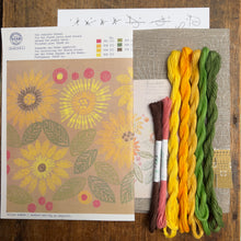 Load image into Gallery viewer, Natural Linen Nordiska Sunflower (1964) Panel Kit