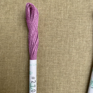 Purple Linen Embroidery Threads