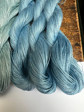 Load image into Gallery viewer, Linen Embroidery Hanks / Pale Blue/Aqua