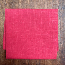 Load image into Gallery viewer, Neon Red / Coral Linen Fabric 50 x 50 cm