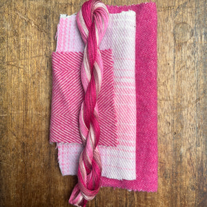 Pink #2 Linen Tweed & Vintage Set