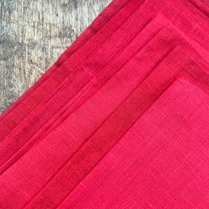 Red Linen Napkin