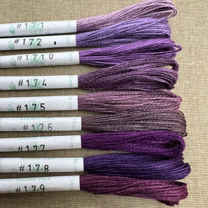 Purple Linen Embroidery Threads