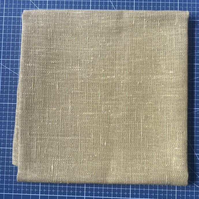 Dusty Vintage Yellow Linen Fabric 50 x 50 cm