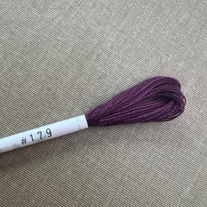 Purple Linen Embroidery Threads