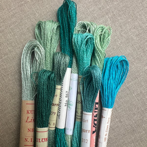 1960s Linen Thread Set