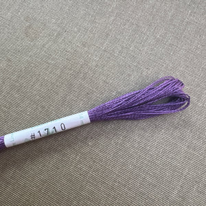 Purple Linen Embroidery Threads