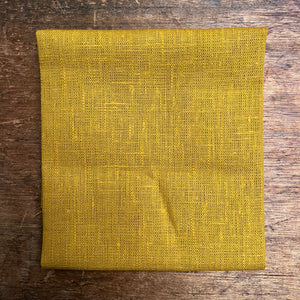 Golden Mustard Linen Fabric 50 x 50 cm