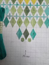 Load image into Gallery viewer, Geometric Green Nordiska 7360 (50/60s)