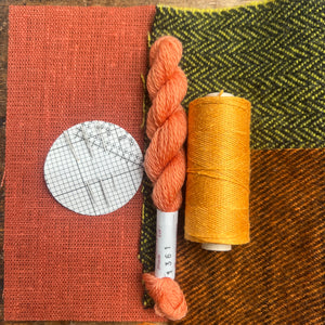 Orange Linen & Tweed Box