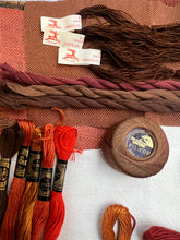 Load image into Gallery viewer, Textile Artist’s Treasure - Rust Brown Vintage