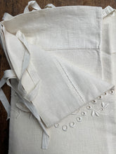 Load image into Gallery viewer, Monogrammed KBO Antique Linen Pillow Cover